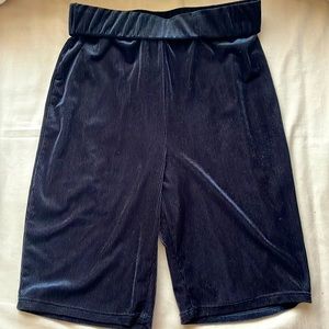 Forever 21 Velvet biker shorts